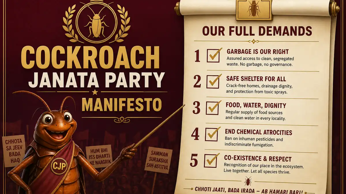 Cockroach Janata Party Demands List: All 5 Manifesto Points (2026)