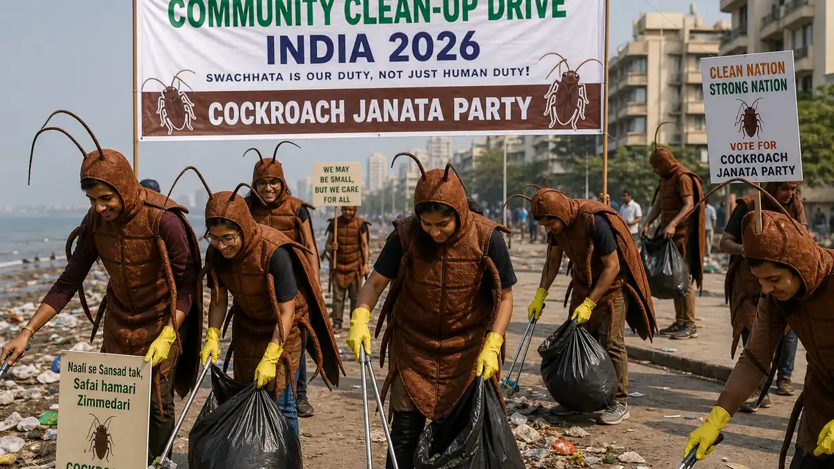 Cockroach Janta Party Clean-Up Drives: Cockroach Costumes & Impact (2026)