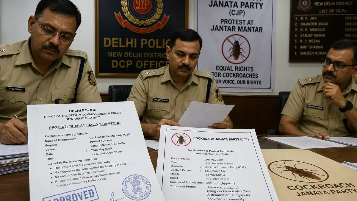 Cockroach Janta Party Delhi Police Permission: How the Protest Was Approved (2026)