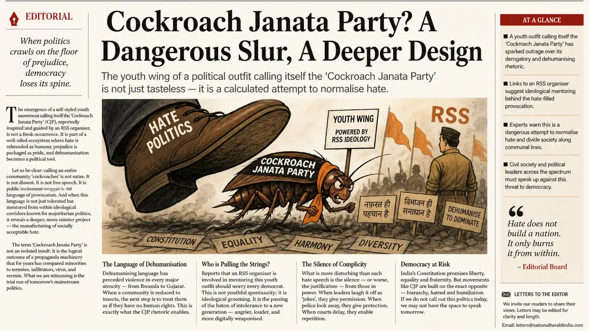Cockroach Janta Party RSS Response: Organiser’s Take Explained (2026)