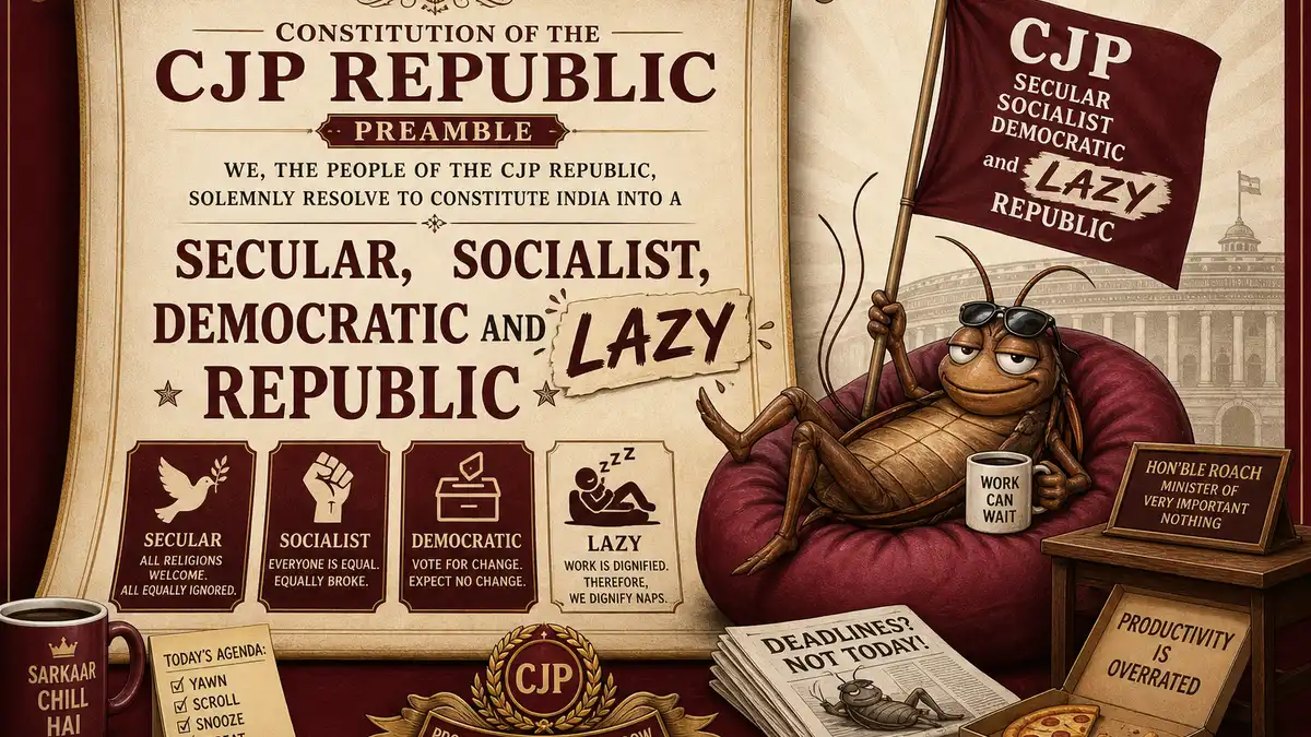 “Secular, Socialist, Democratic, Lazy”: CJP Slogan Explained (2026)
