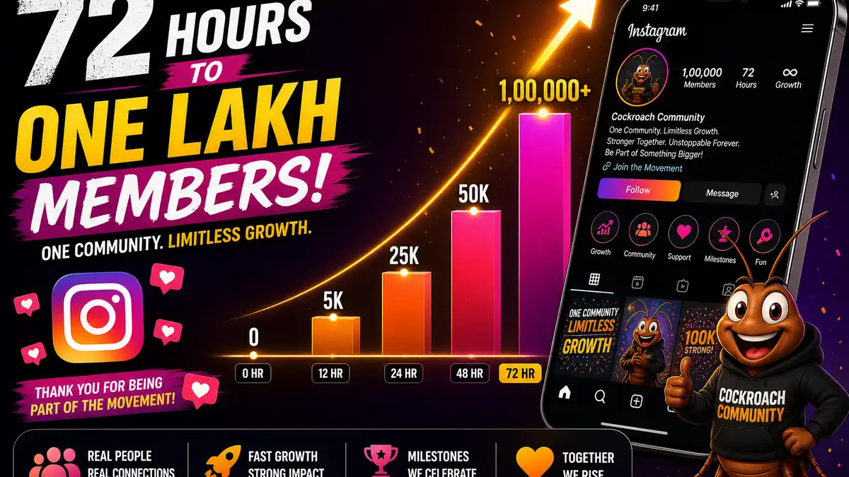 Cockroach Janta Party Viral Movement: 72 Hours to 1 Lakh Members (2026)