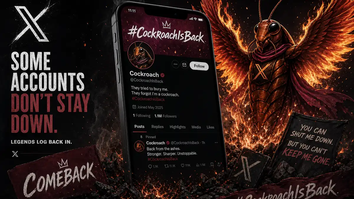 @Cockroachisback: CJP’s Backup X Account Explained (2026)