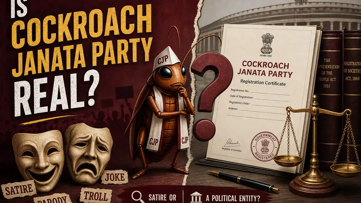 Is Cockroach Janta Party Real? Registered Party vs Satire Movement (2026)
