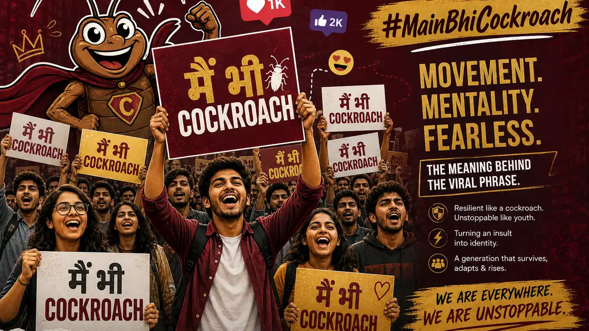 Main Bhi Cockroach Meaning: Hindi Slogan Explained in English (2026)