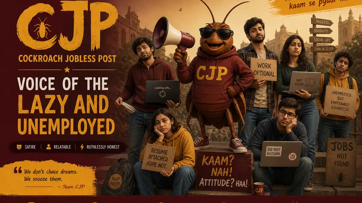 “Voice of the Lazy & Unemployed”: CJP Tagline Meaning (2026)